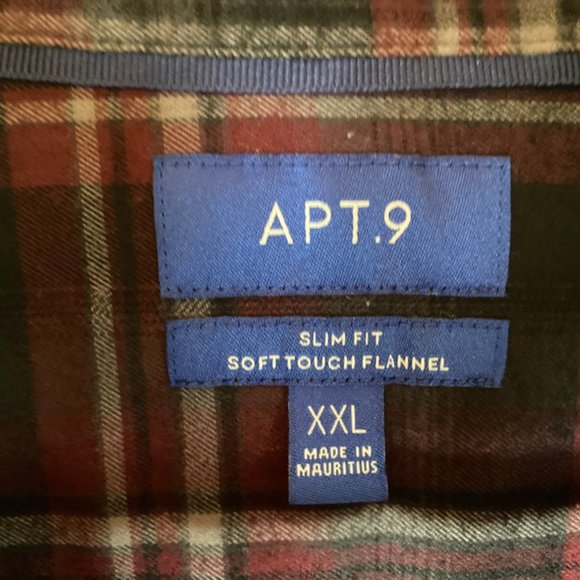 APT 9 Flannel Shirt Men XXL - Picture 2 of 3